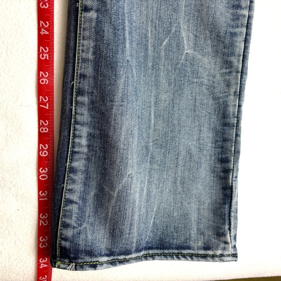 Projekraw Buckle Light Wash Whiskered Hand Sanded Relaxed Straight Jeans (38/34) - Picture 15 of 15